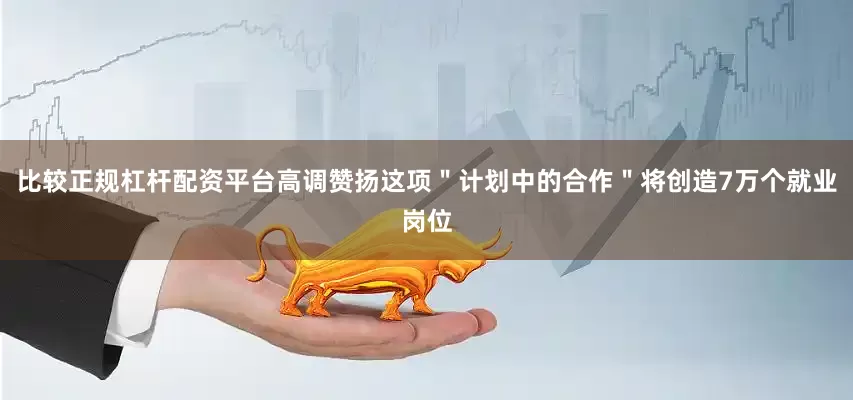 比较正规杠杆配资平台高调赞扬这项＂计划中的合作＂将创造7万个就业岗位